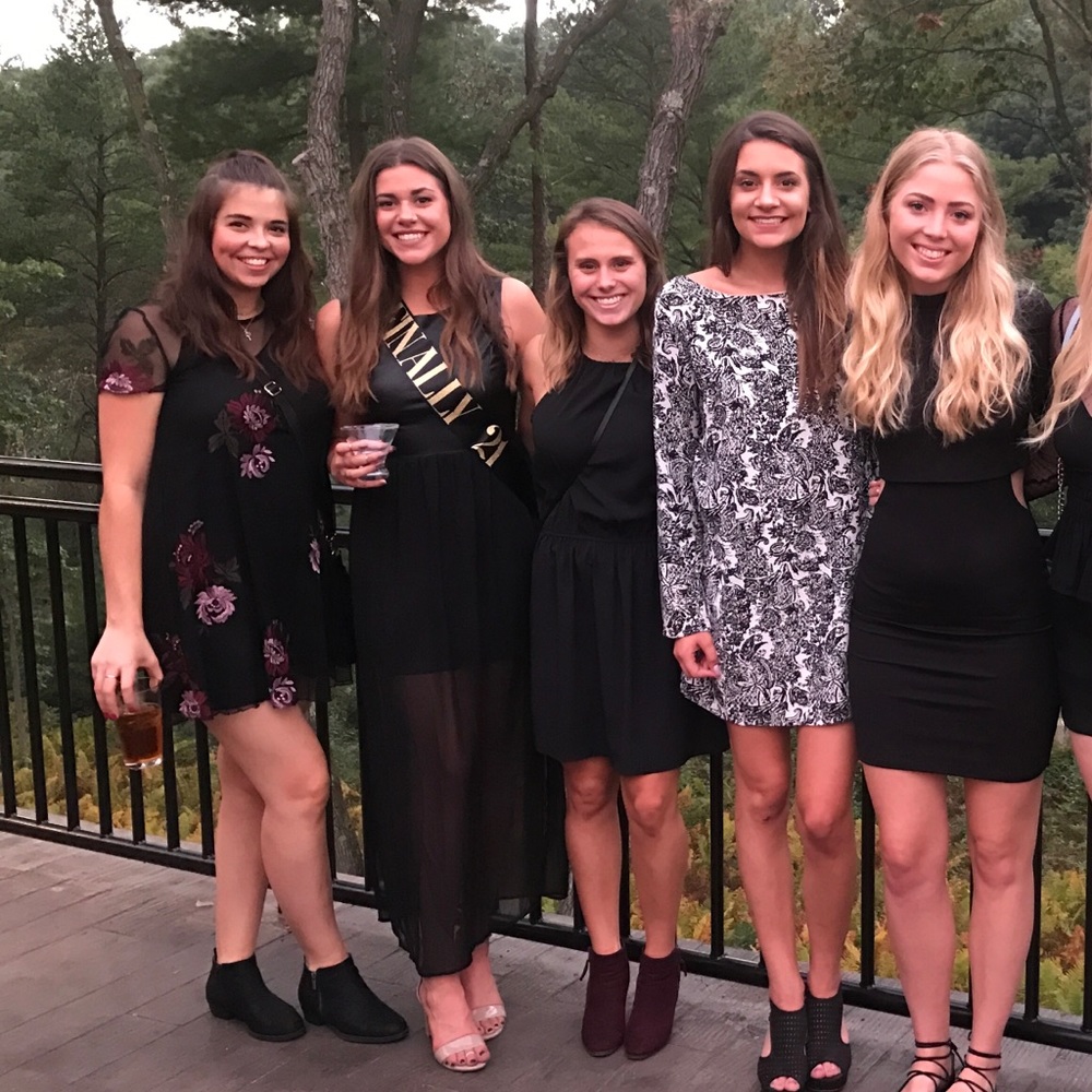 black tank top dress